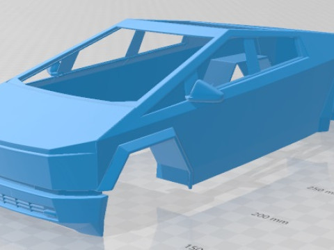 Tesla Cybertruck 2024 Printable Body Car 3D 프린트 모델