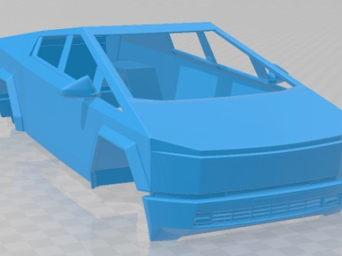 Tesla Cybertruck 2024 Printable Body Car 3D-printmodel