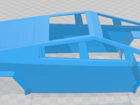 Tesla Cybertruck 2024 Printable Body Car 3D-printmodel