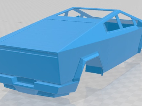 Tesla Cybertruck 2024 Printable Body Car 3D-printmodel