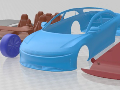 Lucid Air 2021 Printable Car 3D Print Model