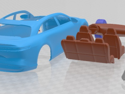 Lucid Air 2021 Druckbares Auto 3D Druckmodell