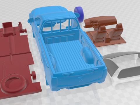Mitsubishi L200 Regular Cab 2019 Printable Car 3D 打印模型