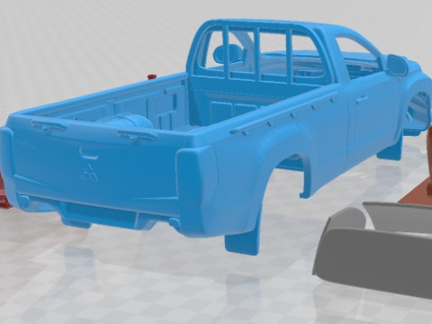 Mitsubishi L200 Regular Cab 2019 Printable Car 3D 打印模型
