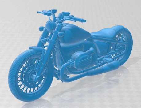 R18 Bobber Printable Motorbike 3D Print Model .c4d .max .obj .3ds .fbx .stl .blend 