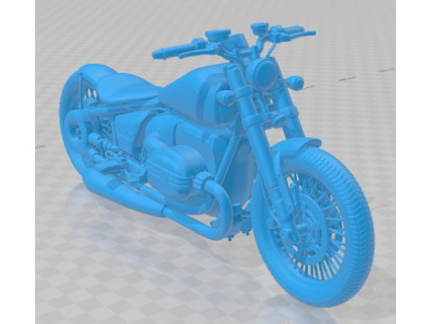 R18 Bobber Printable Motorbike 3D Print Model