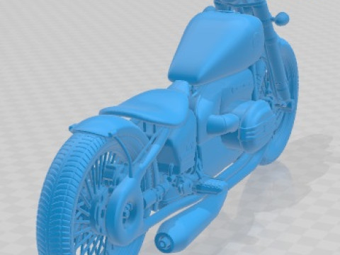 R18 Bobber Printable Motorbike 3D Print Model