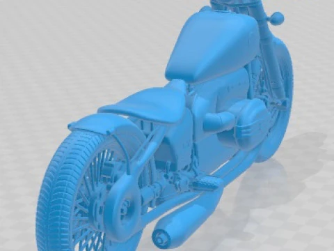 R18 Bobber Printable Motorbike 3D Print Model