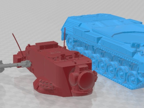 FlakPz 2 Gepard 1A2 2006 Printable Tank 3D Принт Модель
