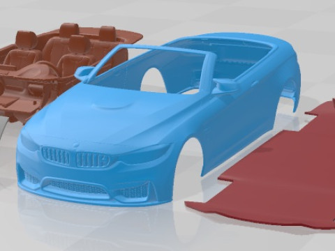 M4 F33 Convertible 2015 Printable Car 3D Print Model