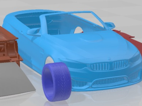 M4 F33 Convertible 2015 Printable Car 3D-Druckmodell