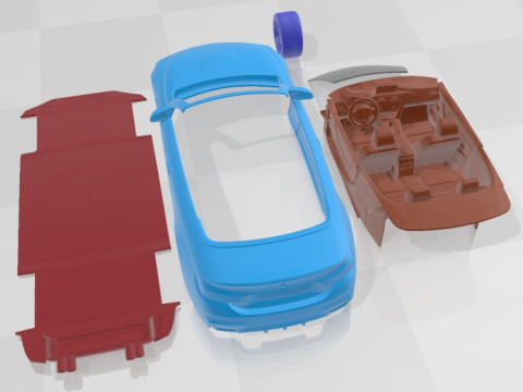 M4 F33 Convertible 2015 Printable Car 3D-Druckmodell