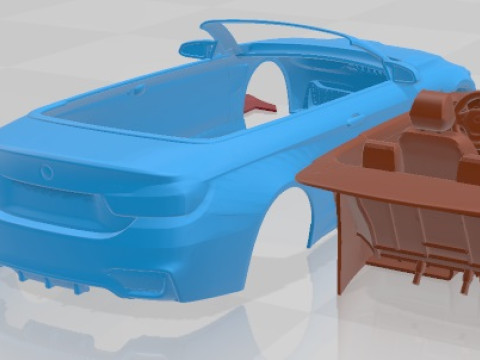 M4 F33 Convertible 2015 Printable Car 3D-Druckmodell