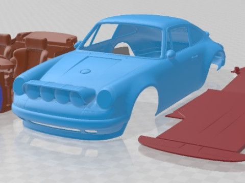 Porsche 911 Classic Off Road Printable Car 3D Print Model
