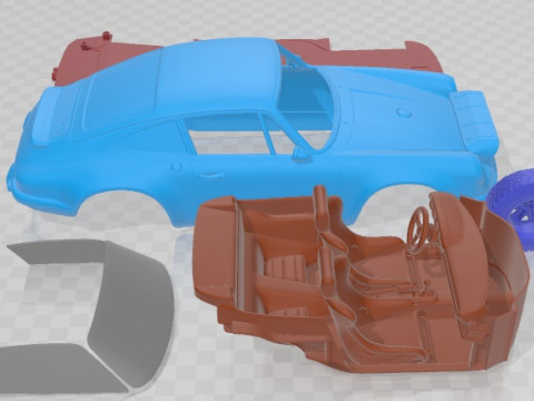 Porsche 911 Classic Off Road Printable Car Modelo de Impressão 3D