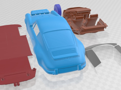 Porsche 911 Classic Off Road Printable Car Modelo de Impressão 3D