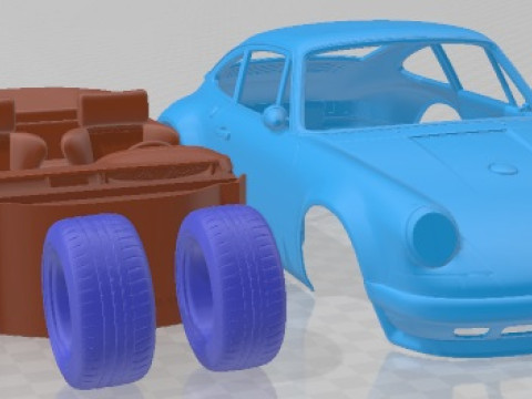 Porsche 911 Classic Printable Car 3D Print Model
