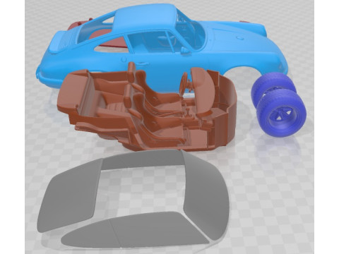 Porsche 911 Classic Printable Car 3D Print Model