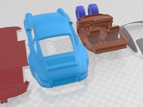 Porsche 911 Classic Printable Car 3D Print Model
