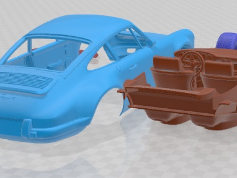 Porsche 911 Classic Printable Car 3D Print Model