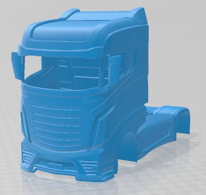 Scania R1000 2014 Printable Body Truck Model do druku 3D .c4d .max .obj .3ds .fbx .stl .blend 