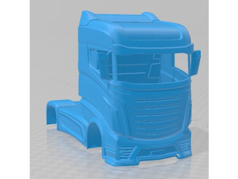 Scania R1000 2014 Printable Body Truck Model do druku 3D