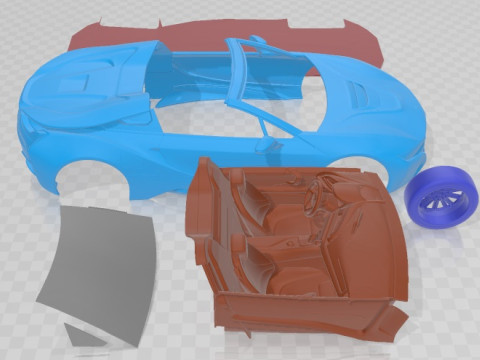 I8 Roadster 2019 Printable Car Modèles 3D en vedette