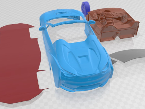 I8 Roadster 2019 Printable Car Modèles 3D en vedette