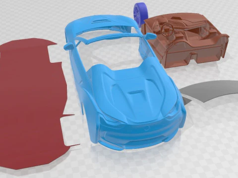 I8 Roadster 2019 Printable Car 3D Print Model