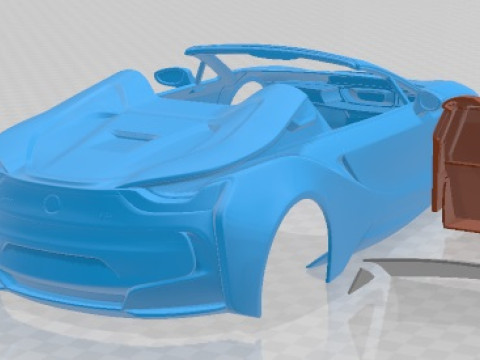 I8 Roadster 2019 Printable Car Modèles 3D en vedette