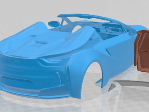 I8 Roadster 2019 Printable Car 3D Print Model