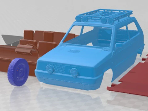 Seat Panda Raid Printable Car 3D Print Model