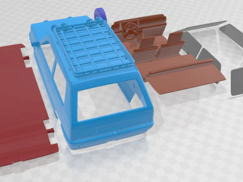Seat Panda Raid Printable Car 3D Print Model