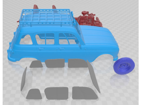 Renault 4 Trophy Printable Car Modelo de Impressão 3D