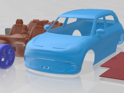 Smart 1 Brabus Printable Car 3D Print Model