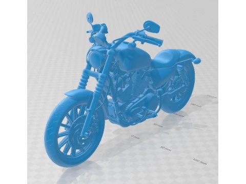 Harley Davidson Iron 883 2015 Printable Motorbike 3D Print Model