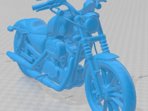 Harley Davidson Iron 883 2015 Printable Motorbike 3D Print Model