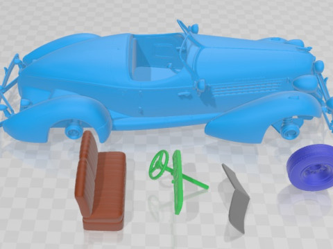 Auburn Speedster 851 1935 Printable Car 3D 打印模型