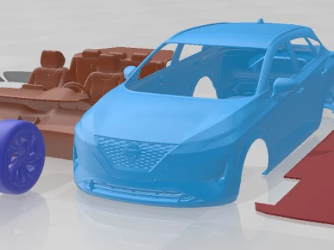 Nissan Qashqai 2022 Printable Car 3D Print Model