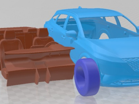 Nissan Qashqai 2022 Printable Car Model do druku 3D