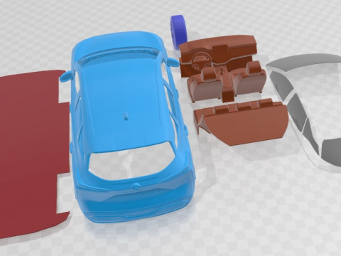 Nissan Qashqai 2022 Printable Car Model do druku 3D
