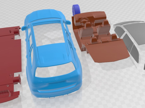 Mercedes Benz GLS 63 AMG 2021 Printable Car 3D 打印模型