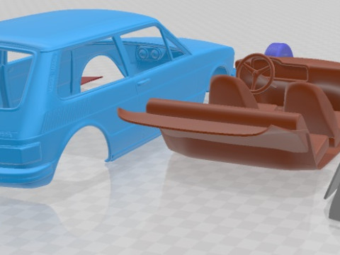 Volkswagen Brasilia 1980 Printable Car Modèles 3D en vedette