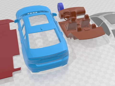 VolvoS 60 R Design 2019 Printable Car Modelo de Impressão 3D