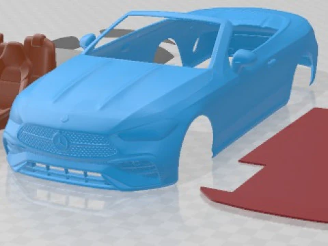 Mercedes Benz CLE Cabriolet 2024 Printable Car 3D Print Model