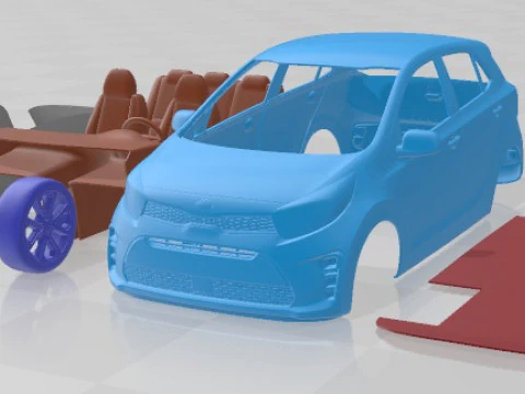 Kia Picanto 2019 Printable Car 3D Print Model