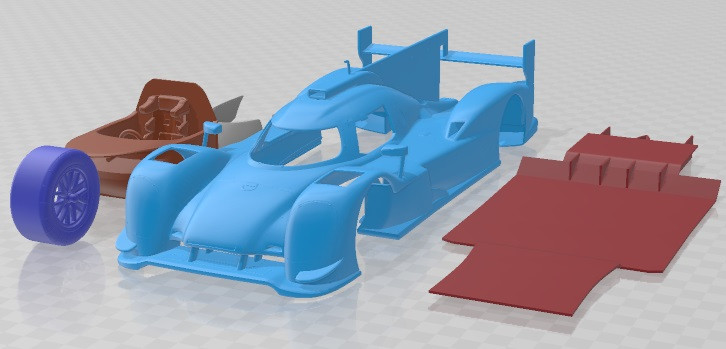 Porsche 919 Hybrid 2014 Printable Car Model do druku 3D .c4d .max .obj .3ds .fbx .stl .blend 