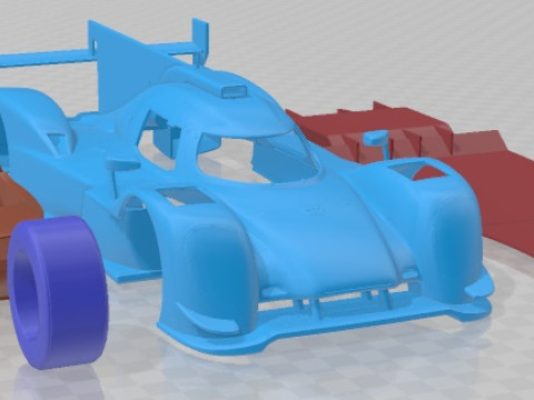 Porsche 919 Hybrid 2014 Printable Car Model do druku 3D