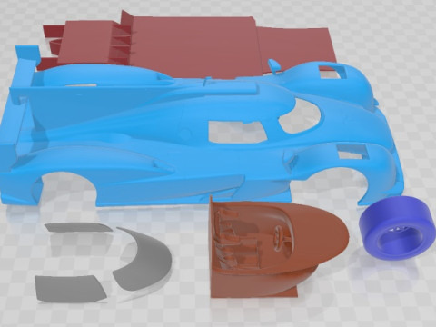 Porsche 919 Hybrid 2014 Printable Car Model do druku 3D