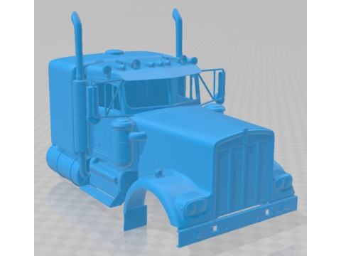 Kenworth W900 1974 Printable Body Truck Model do druku 3D